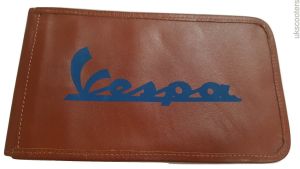UK SCOOTERS VESPA  GENUINE LEATHER HANDY TOOL KIT STRONG POUCH NEW