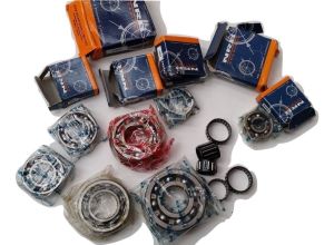 LAMBRETTA ENGINE BEARING KIT ROLLER NEEDLE 12 BEARINGS NRB NU205, JBL, 6305 ETC