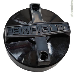 ukscooters ROYAL ENFIELD DISTRIBUTOR CAP BLACK , CHROME NEW