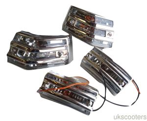 ukscooters VESPA PX 125 150 200 LML T5 P GRILL WHITE LENS INDICATORS X 4 NEW