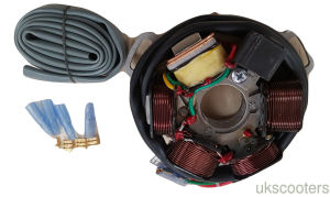 ukscooters LAMBRETTA 120W STATOR PLATE ASSEMBLY 12V ELECTRONIC IGNITION UNI