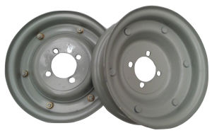 VESPA 8 INCH WHEEL RIM X 2 SILVER VBB VNB ETC HEAVY DUTY 8" NEW PAIR RIMS