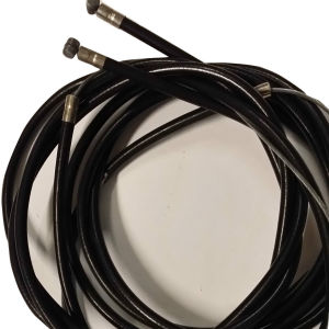 LAMBRETTA GEAR CABLE INNER AND OUTER BLACK X 2 NEW .
