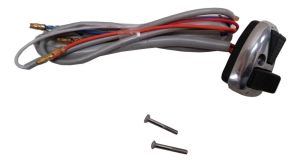 LAMBRETTA POLISHED HORN DIPPER LIGHT SWITCH BLACK BUTTONS GP SX TV