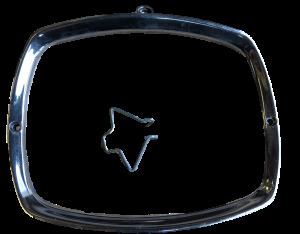 ukscooters LAMBRETTA GP 125 150 200 DL HEADLIGHT RIM HIGHLY POLISHED AND SPRING
