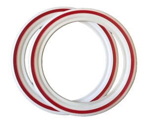 ukscooters WHITEWALL TYRE INSERTS 3 50 10 VESPA LAMBRETTA TYRE X 2 RINGS 10"