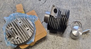 ukscooters LAMBRETTA 150CC CAST IRON CYLINDER KIT PISTON RINGS HEAD GP LI SX 57M