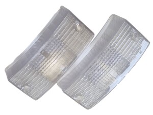 ukscooters FROSTED WHITE VESPA SET OF 2 INDICATORS LENS FRONT PX LML T5 BOSATTA