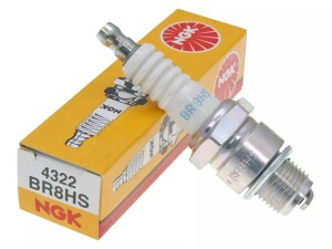 NGK BR8HS Spark Plug 4322 – Genuine OEM – 2-Stroke Engine, ATV, Go-Kart, Moped