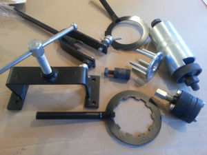 LAMBRETTA PROFESSIONAL SET OF 8 TOOLS SILENT BLOCK, FORK, CLUTCH NEW