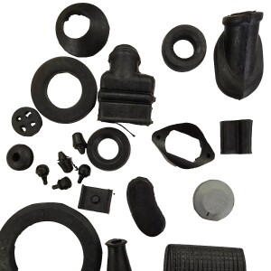 Vespa V50 V90 ET3 SS50 SS90 Smallframe Grommet & Rubber Kit Black | Restoration