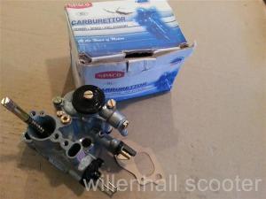 VESPA SPACO CARBURETTOR SI20-20D DELLORTO CARB NEW PX 125/150 NON AUTO LUBE.