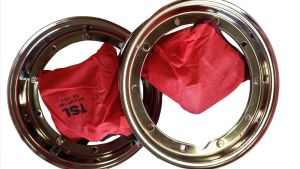 UKSCOOTERS VESPA CHROMED WHEEL RIMS X 2 INNER TUBES X 2 PX/LML/P/T5 10" SPLIT